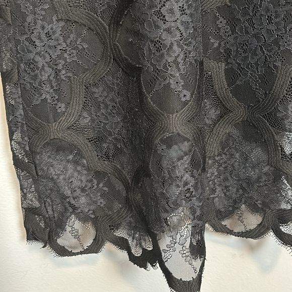 X by NBD MICHELLE lace sheer detail DRESS black size 4- gently used - Picture 11 of 16